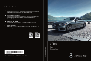 2017 Mercedes Benz C Coupe Operator Manual